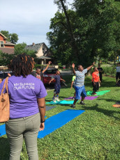 Energy Krazed partnering with the Patachou Foundation! We had the kids from Horizon Camp exercising and working up a sweat along the Monon! We all had a blast!